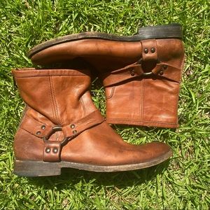 Womens Frye Phillip Harness Shoot Bootie